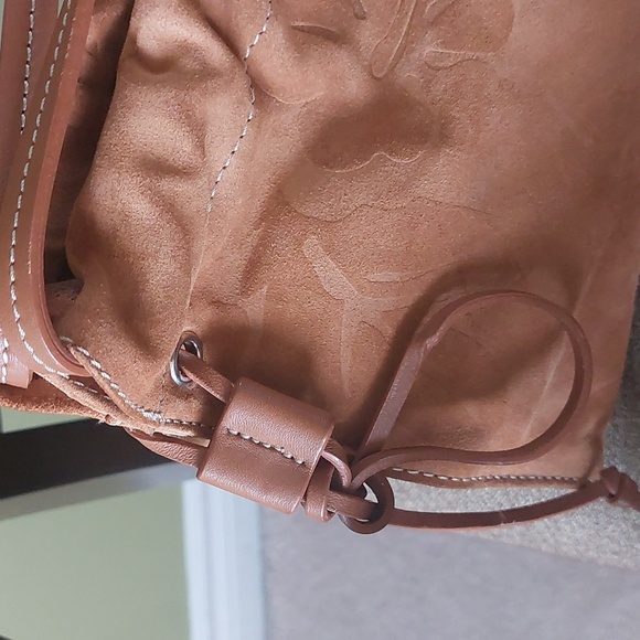NINE WEST STUDIO, Vintage Suede lether bag, cinnamon color. Great condition - Picture 2 of 12